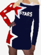 ALL STAR CHEER UNIFORM RHINESTONE